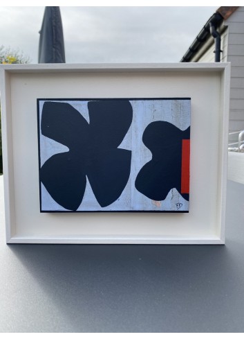 Forme bleue et rouge N-10 Françoise Danel