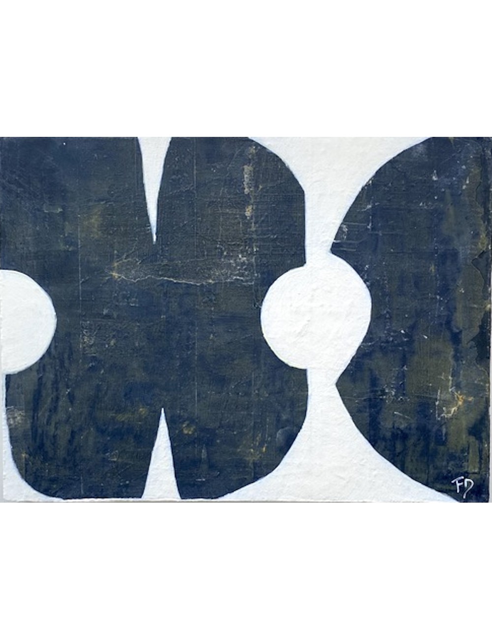 Forme verte et beige N-11 Françoise Danel