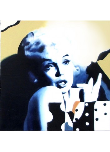Norma Jeane Mortenson (Marilyne Monroe) Acrylique de Claude Picart