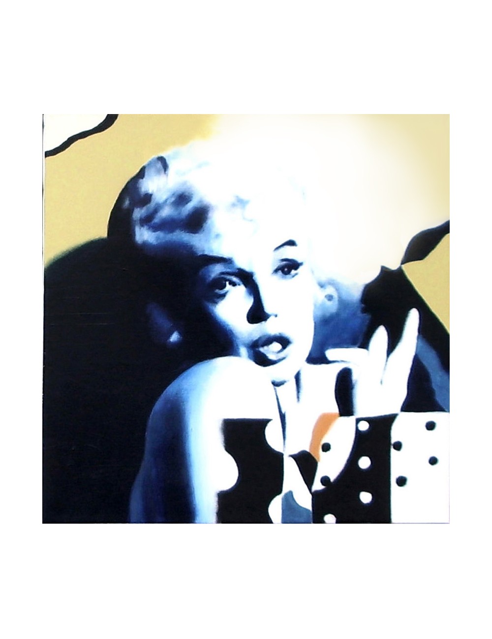 Norma Jeane Mortenson (Marilyne Monroe) Acrylique de Claude Picart