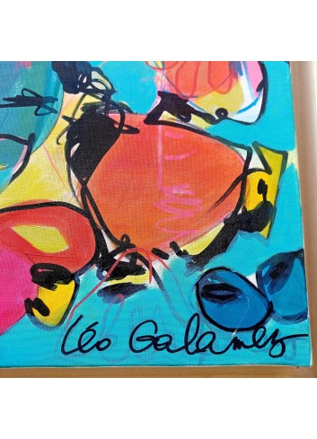 Abstrait sans titre 2 peinture de Léo Galamez