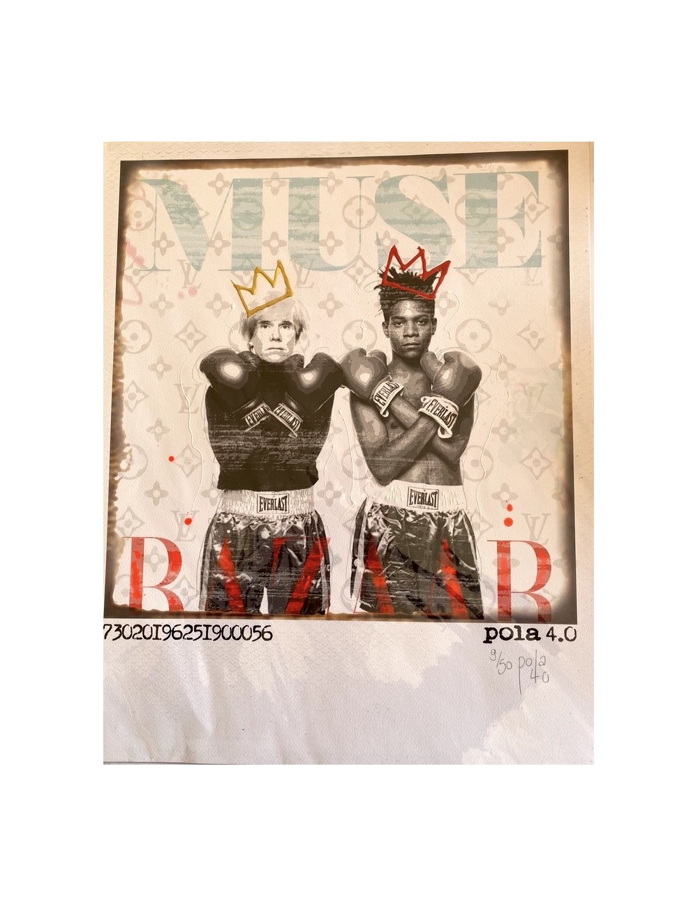 Edition rehaussée Andy Warhol et Basquiat n°9/50 de Pola 4.0