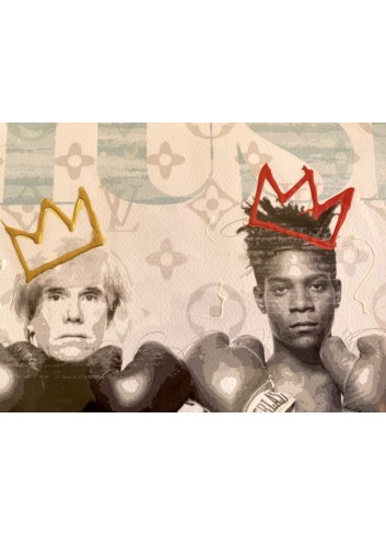 Edition rehaussée Andy Warhol et Basquiat n°09/50 de Pola 4.0