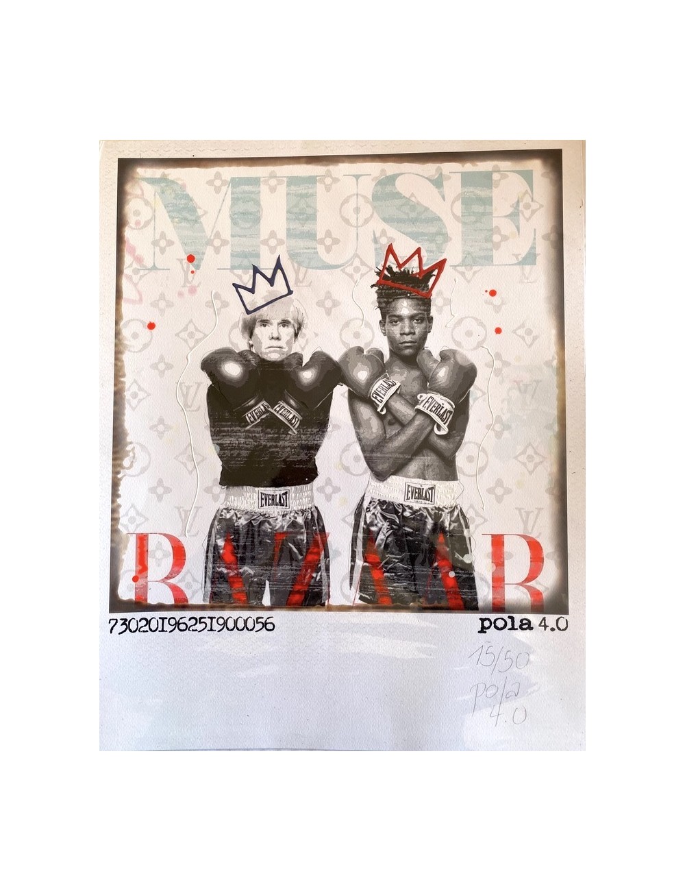 Edition rehaussée Andy Warhol et Basquiat n°15/50 de Pola 4.0