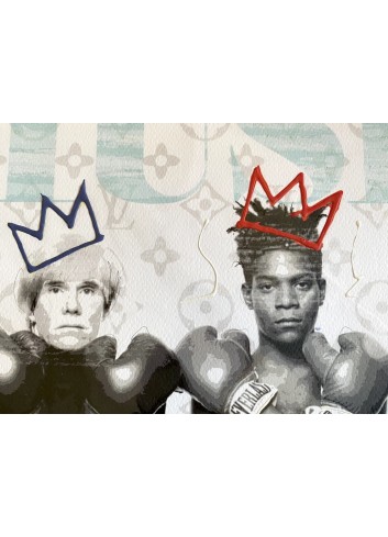 Edition rehaussée Andy Warhol et Basquiat n°15/50 de Pola 4.0