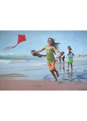 Jeux de plage peinture de Nicolaï