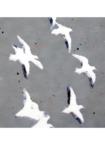 Vol de mouettes peinture de Nicolaï détail