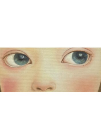 Apolline peinture de yining zhao fille regard yeux