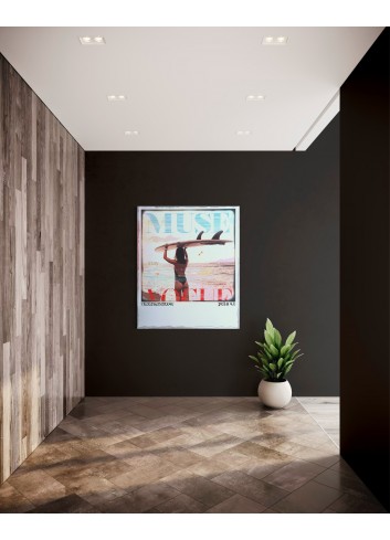 Oeuvre d'art sur plexiglass STAY WILD de Pola 4.0