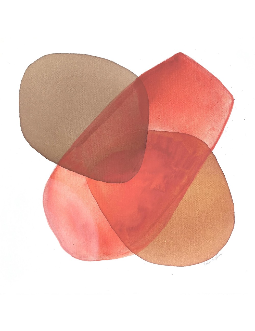 Abstrait layers of instant de Carla De Leenie